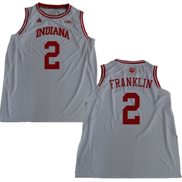 Men #2 Armaan Franklin Indiana Hoosiers College Basketball Jerseys Sale-White